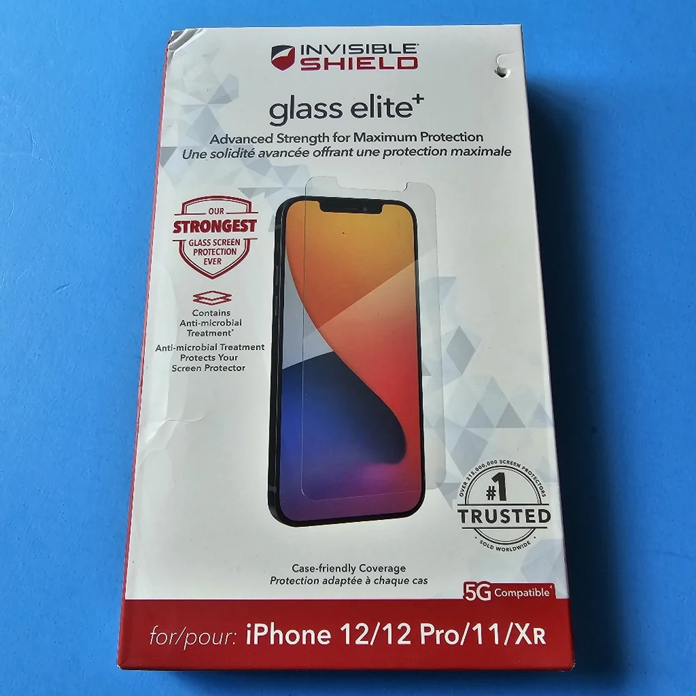 iPhone XR/11/12/12 Pro - ZAGG Glass Elite+ Screen Protector (CLEAR)